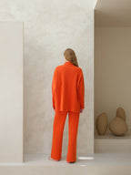 Maglione dolcevita maxi in misto cashmere