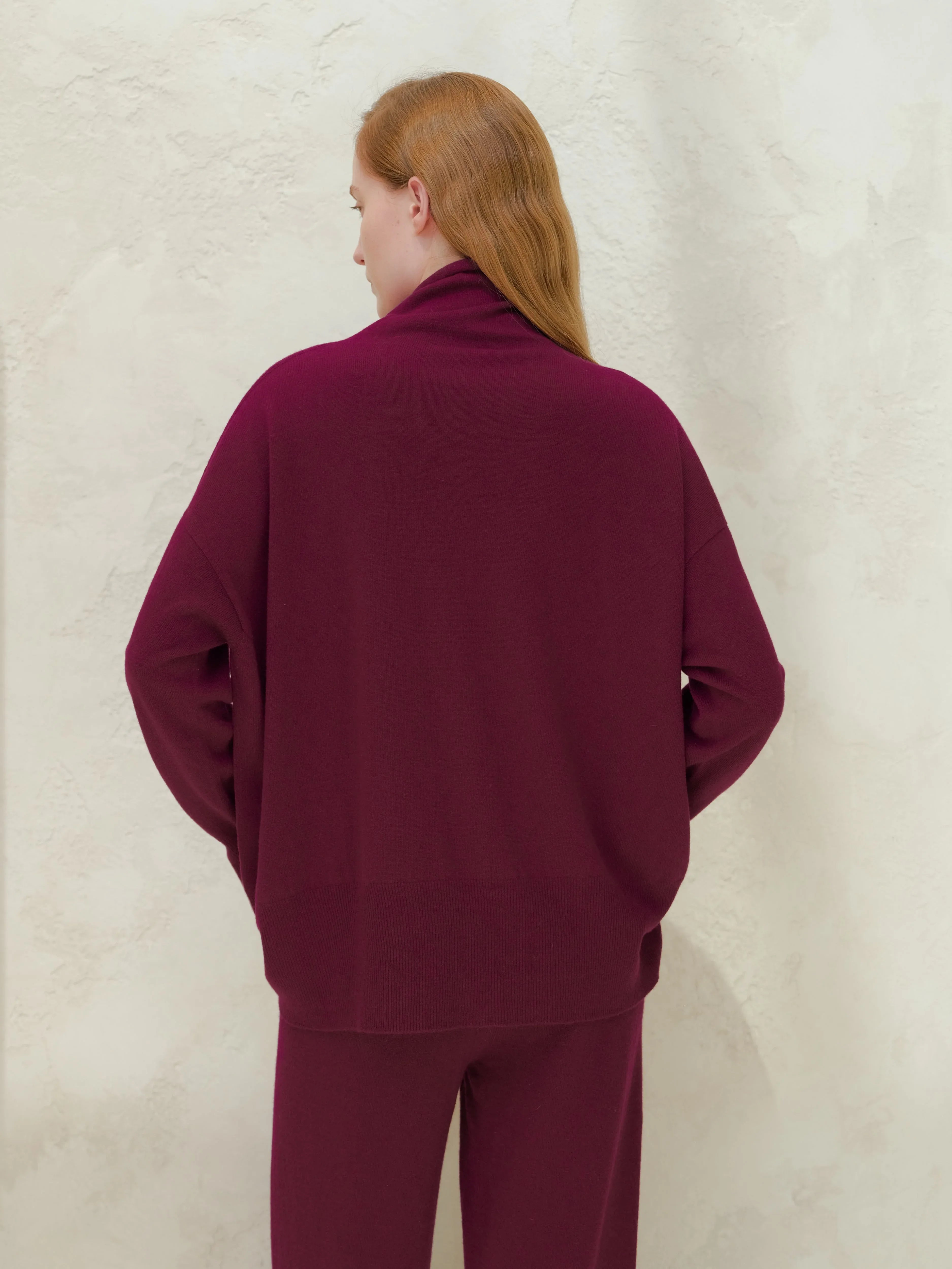 Maglione a collo alto Cashmere Mix (3D-Knit) - Nibe Clothing