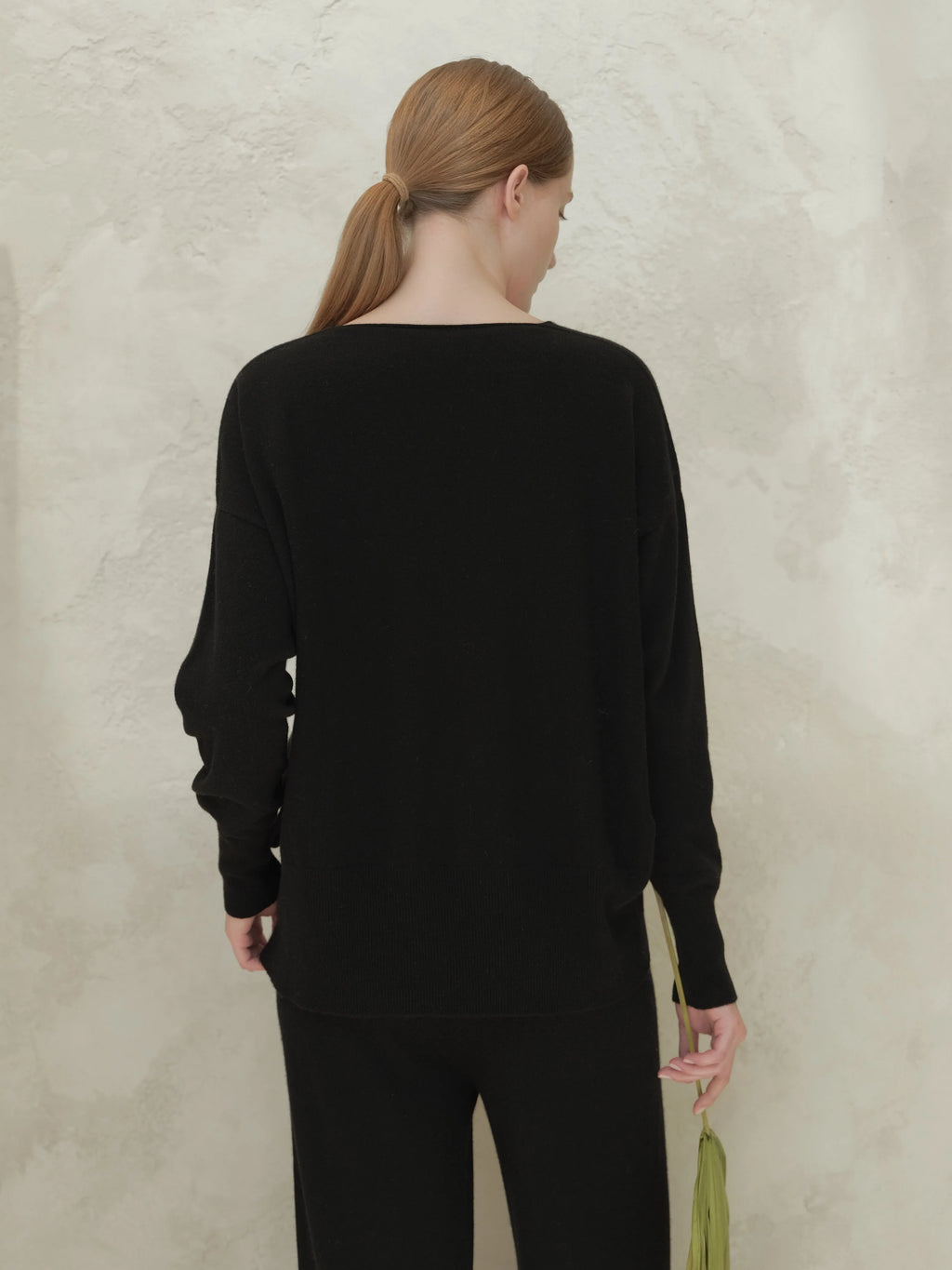 Maglione Cashmere Mix Maxi V-Neck - Nibe Clothing