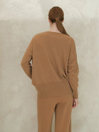 Maglione Cashmere Mix Maxi V-Neck - Nibe Clothing