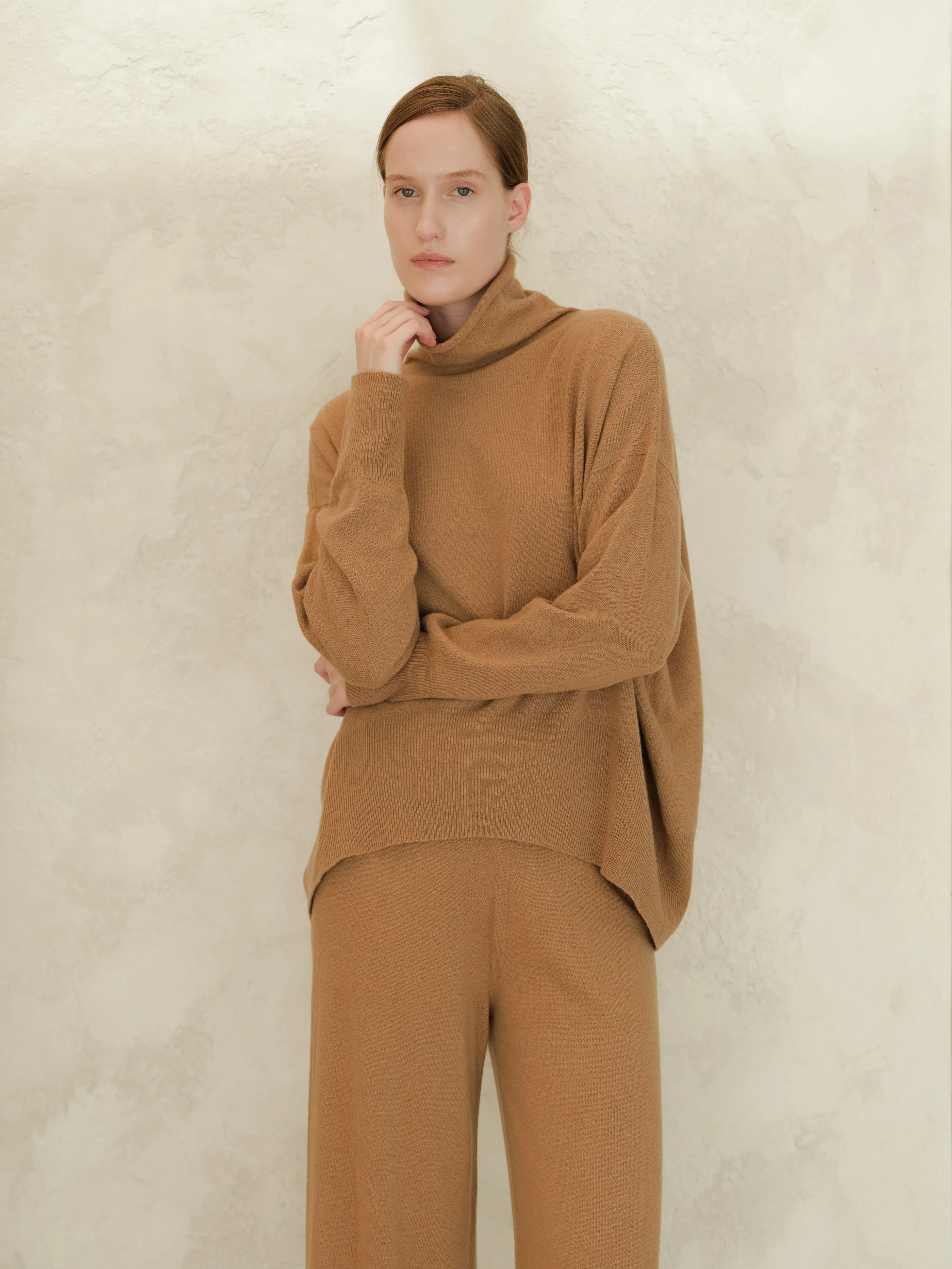 Maglione a collo alto Cashmere Mix (3D-Knit) - Nibe Clothing