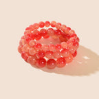 Set di 3 bracciali con perle decorative