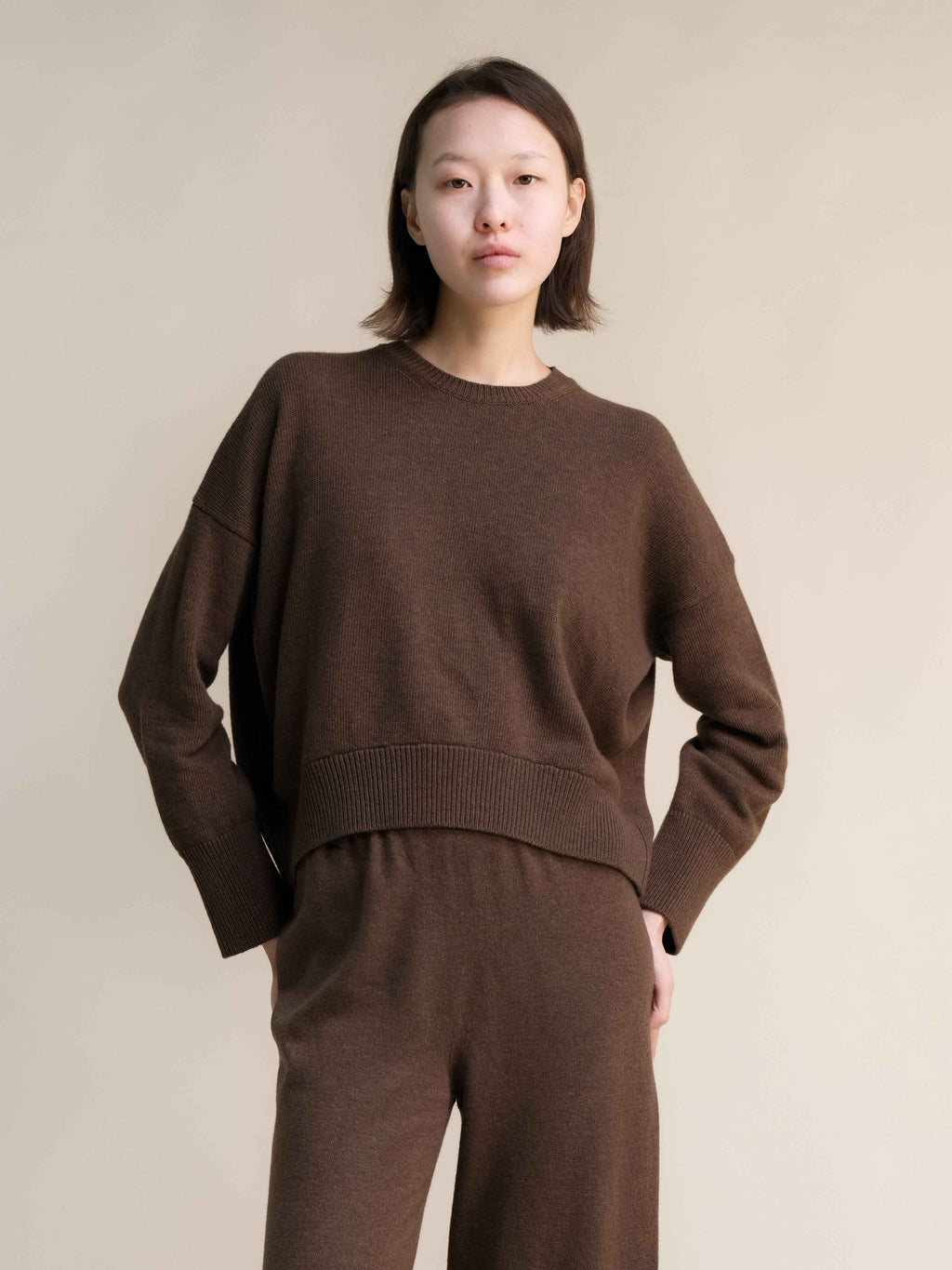 Cashmere Mix Crewneck Sweater