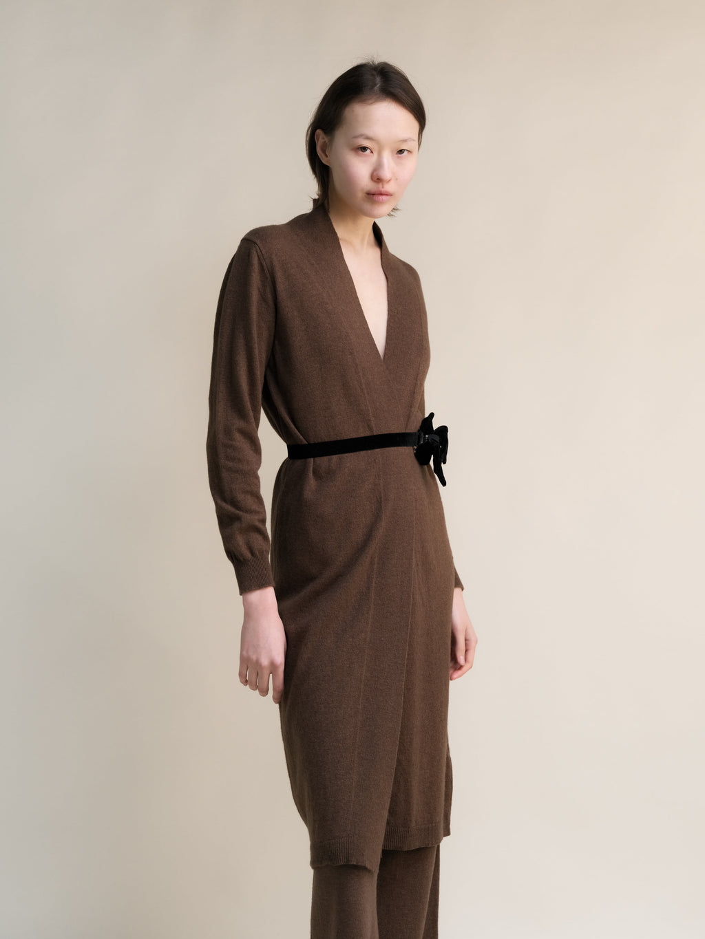 Cashmere Mix Long Cardigan