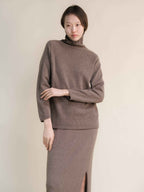 Cashmere Mix Turtleneck Sweater (3D-Knit)