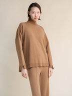 Maglione dolcevita maxi in misto cashmere