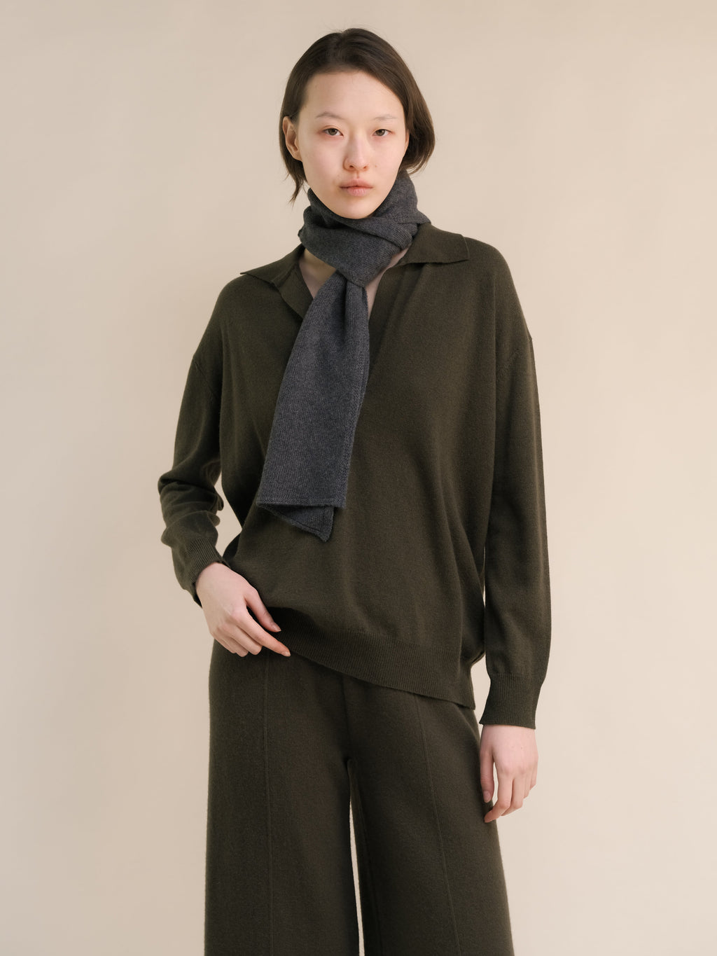 Polo in misto cashmere
