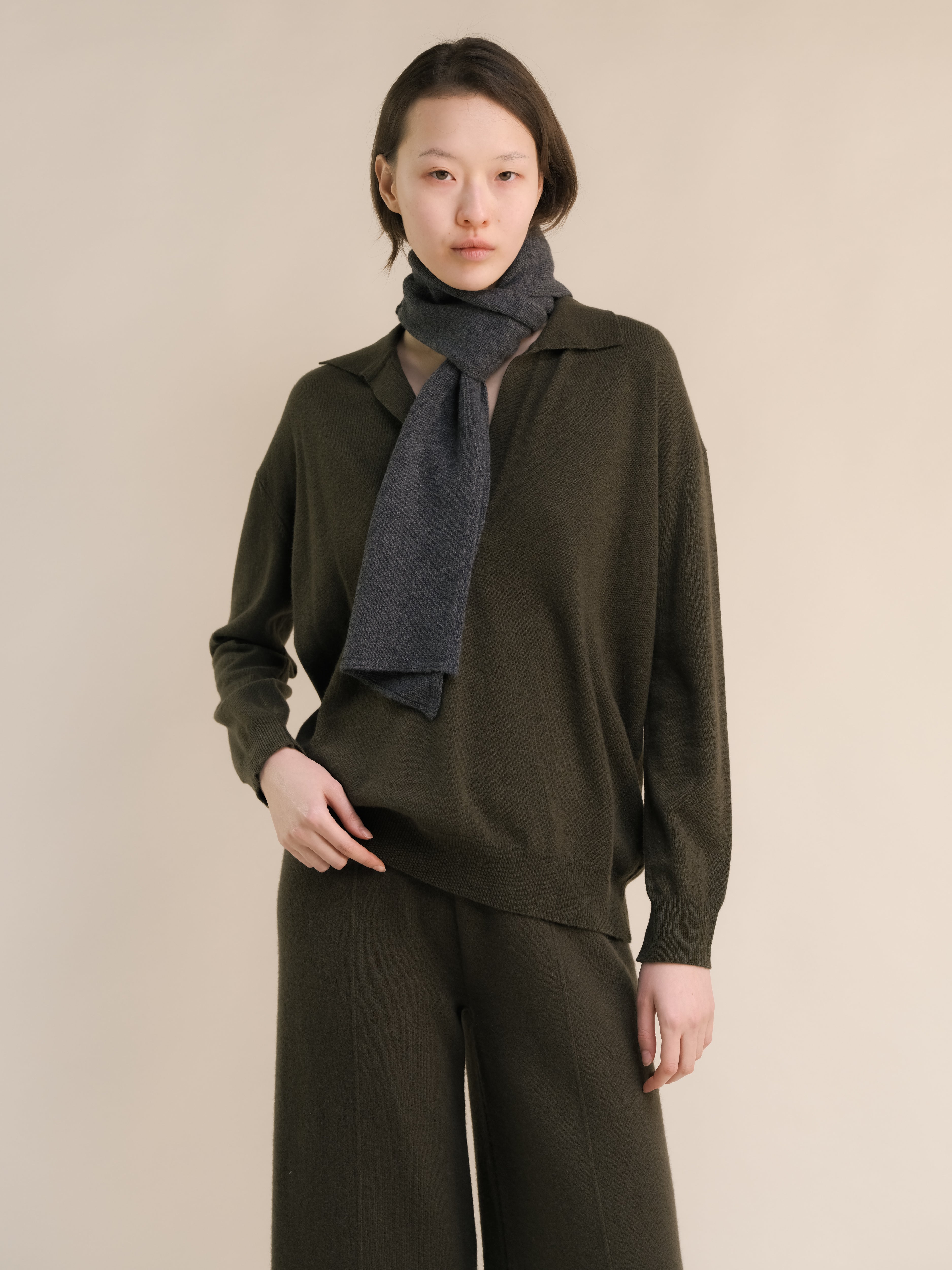 Polo in misto cashmere