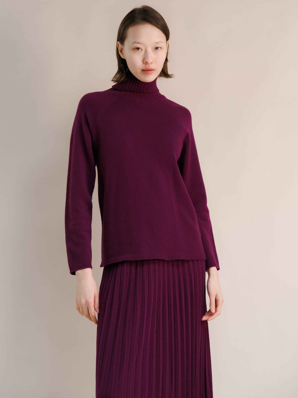 Cashmere Mix Turtleneck Sweater (3D-Knit)