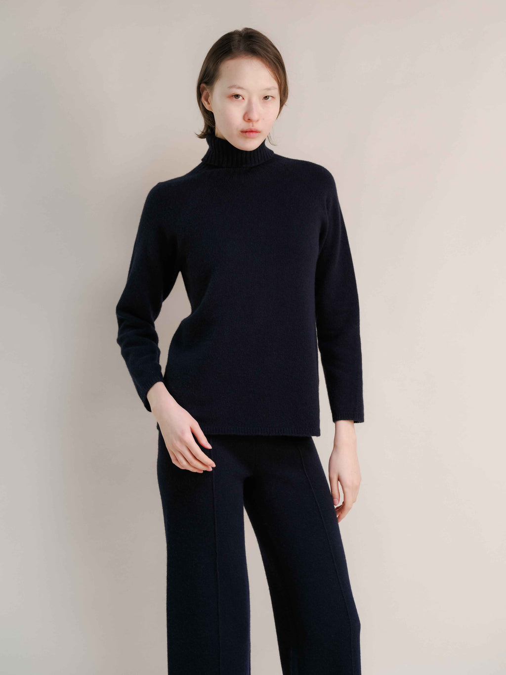 Cashmere Mix Turtleneck Sweater (3D-Knit)