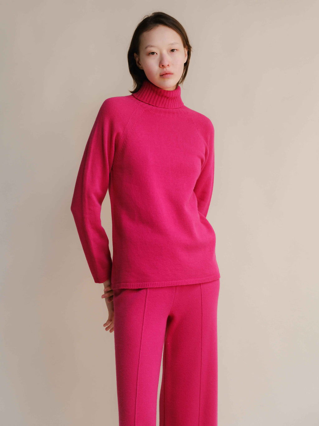 Cashmere Mix Turtleneck Sweater (3D-Knit)