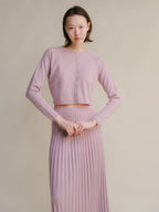 Cardigan corto in misto cashmere (3D-Knit)