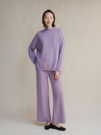 Maglione dolcevita maxi in misto cashmere