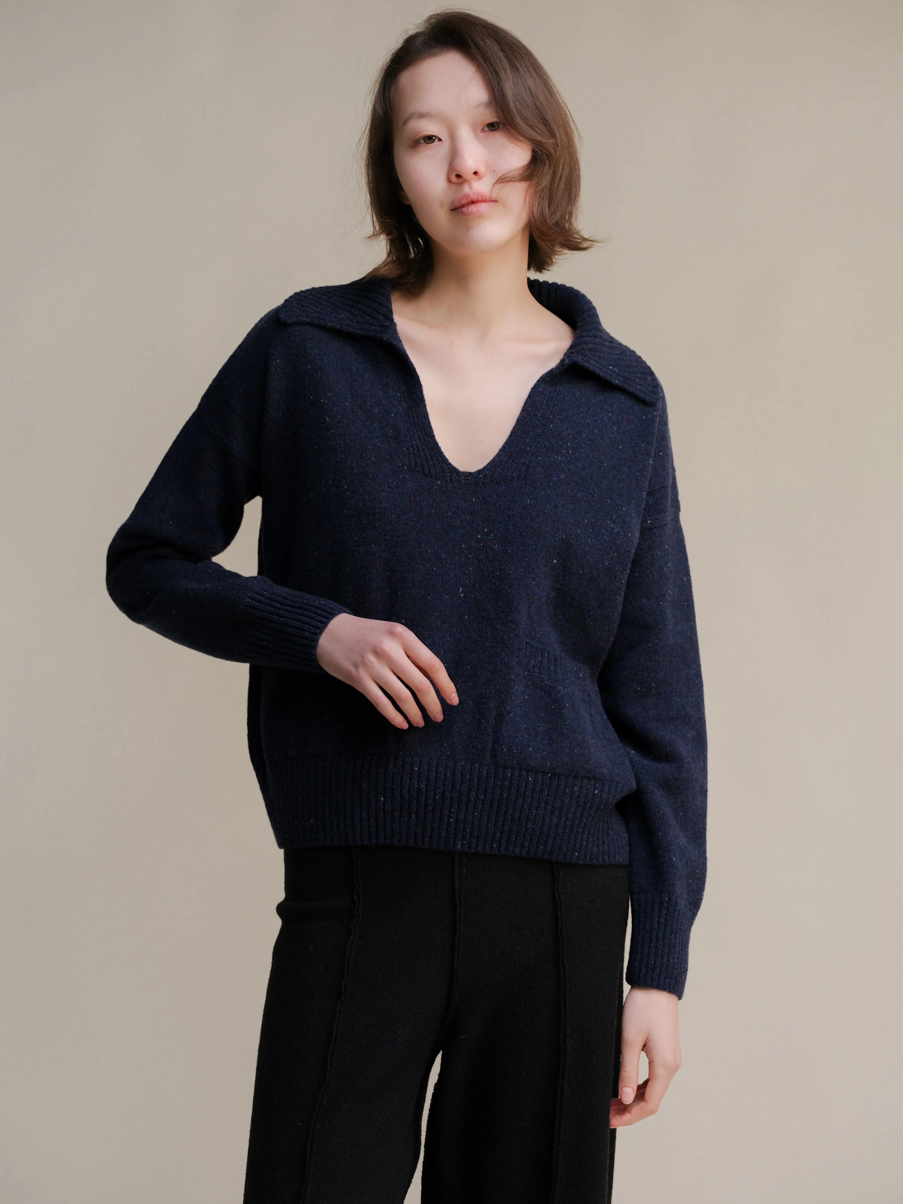 Polo Tweed Oversized with Pockets - Nibe Clothing