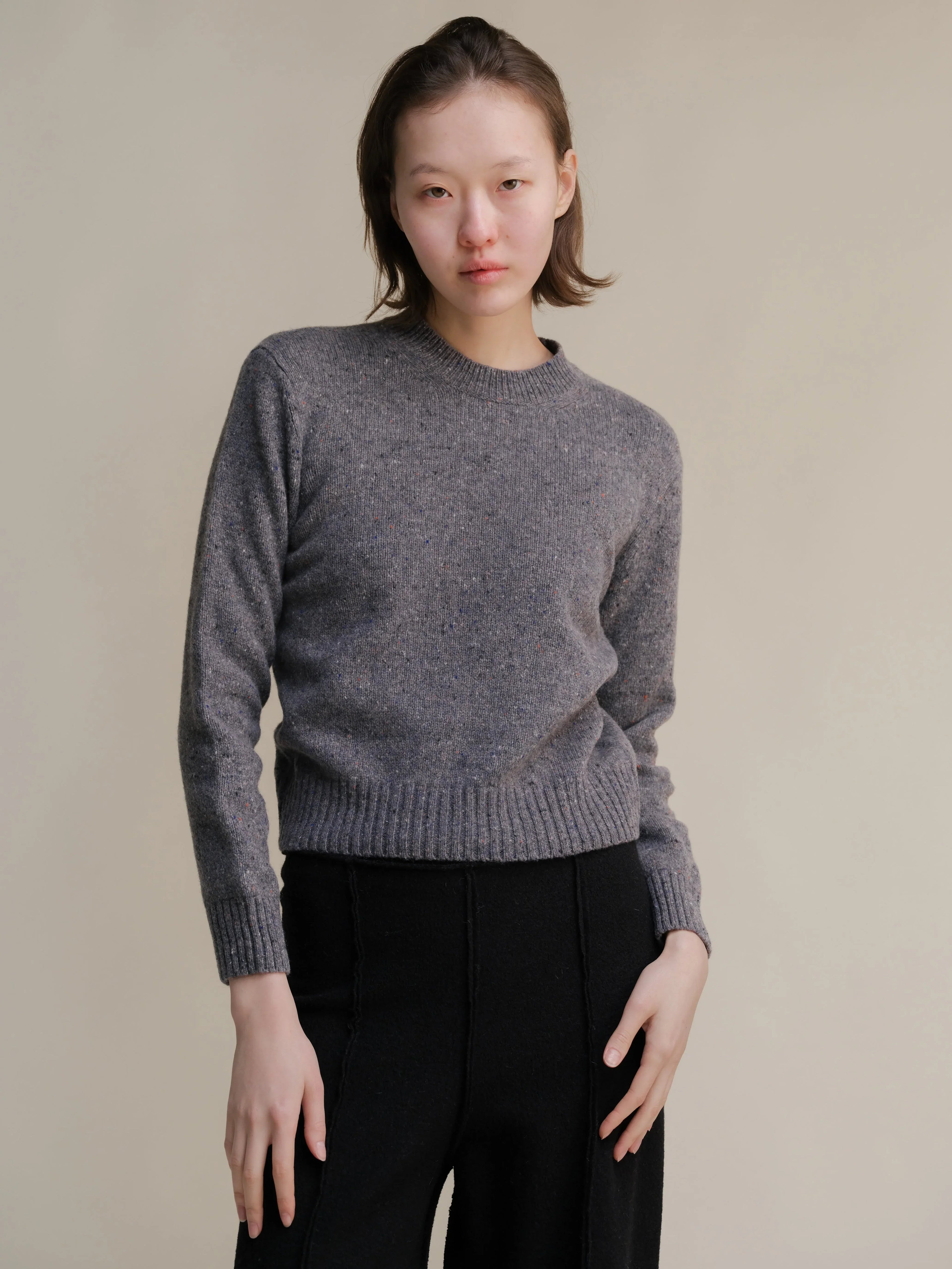 Maglione Tweed Crewneck - Nibe Clothing