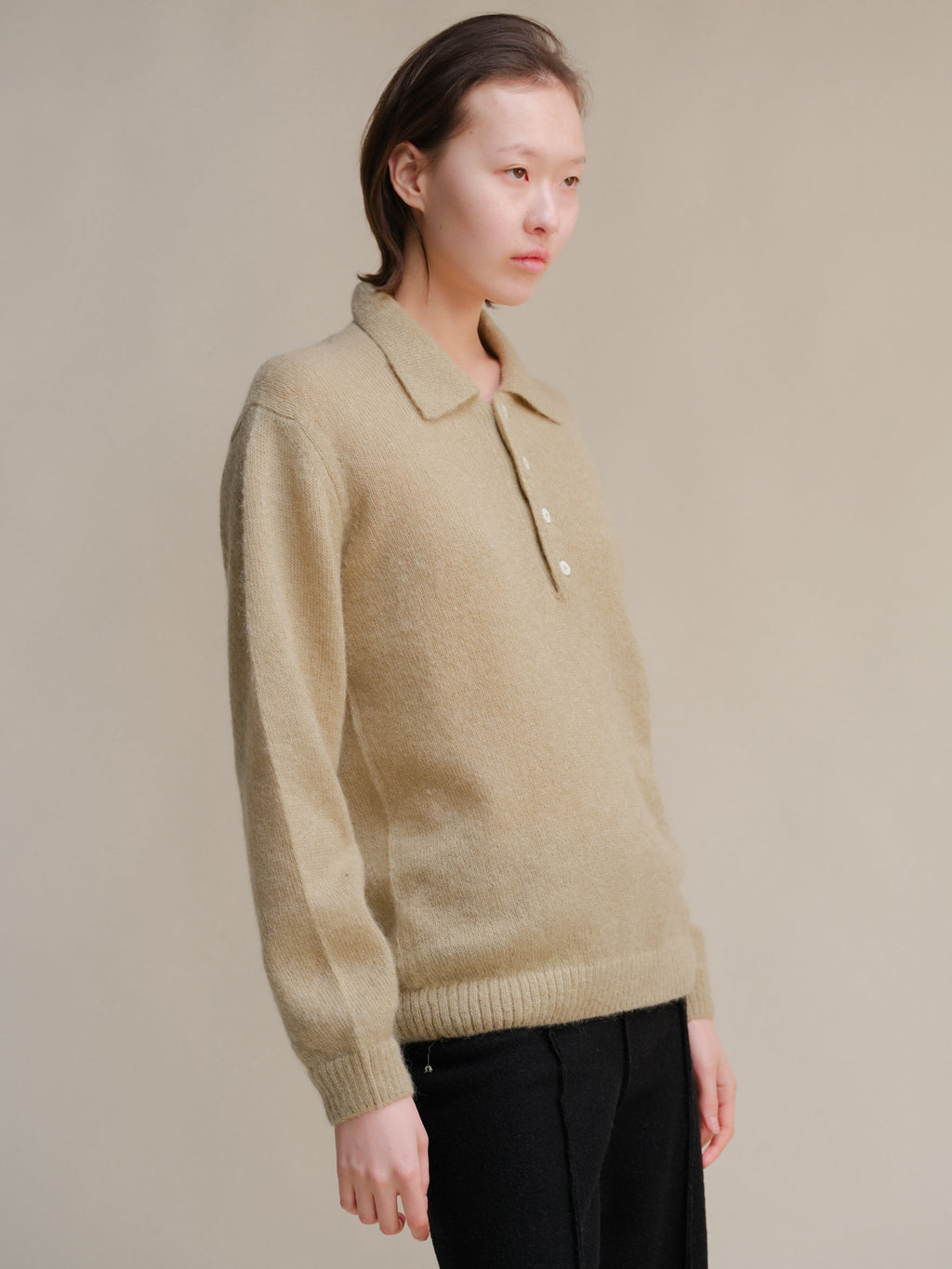 Polo in Mohair Mix - Nibe Clothing