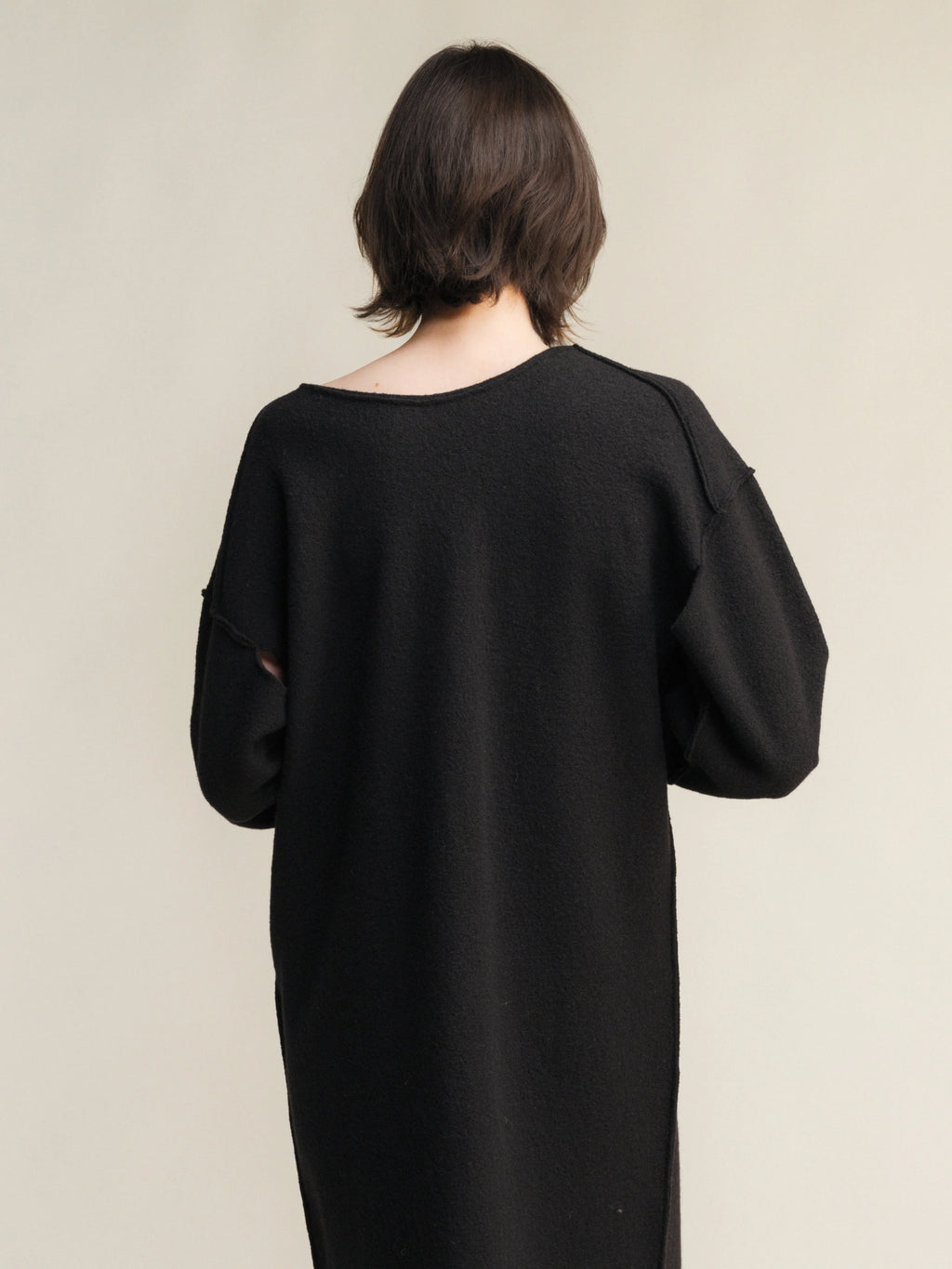 Abito Boiled Wool V-Neck - Nibe Clothing