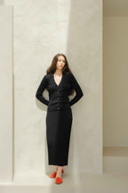 Extra Fine Merino Wool V Neck Cardigan