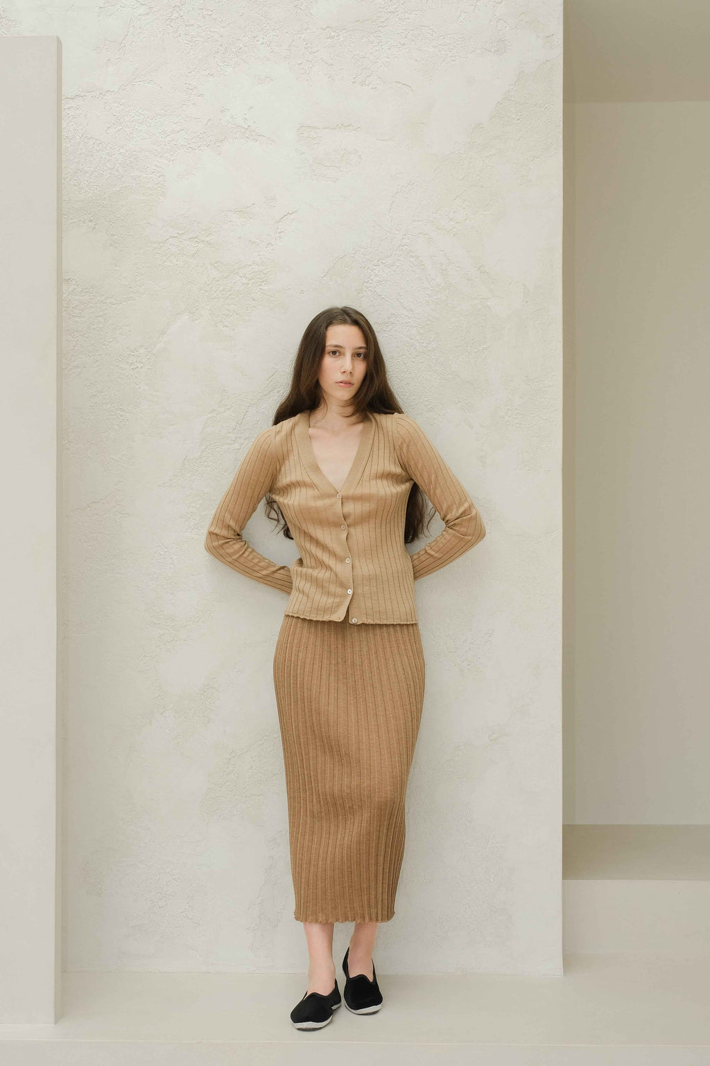 Extra Fine Merino Wool V Neck Cardigan