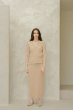 Cardigan in lana merino extrafine con scollo a V