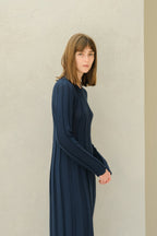 Fine Cotton Maxi Dress (3D-Knit)