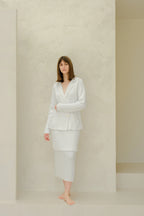 Gonna Plissé Fine Cotton (3D-Knit) - Nibe Clothing