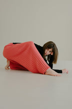 Pantaloni in cotone plissettato fine (3D-knit)