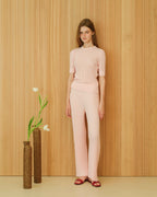 Fine Cotton Plissé Pants (3D-Knit)