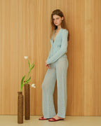 Fine Cotton Cable Cardigan