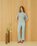 Fine Cotton Plissé Pants (3D-Knit)