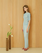 Maglietta Fine Cotton with Micro Pointelle - Nibe Clothing