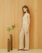 Canotta in cotone a treccia fine (3D-knit)