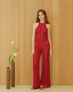 Fine Cotton Crochet Zig Zag Pants