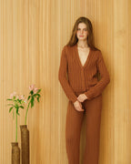 Fine Cotton Cable Cardigan