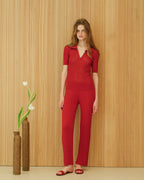 Fine Cotton Plissé Pants (3D-Knit)