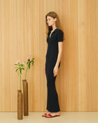 Fine Cotton Open-Back Dress