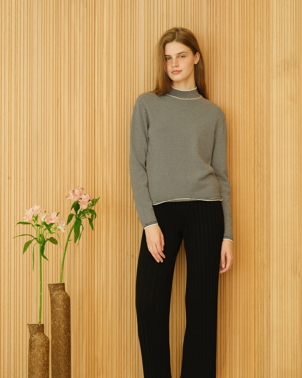 Maglione Pima Cotton Striped - Nibe Clothing