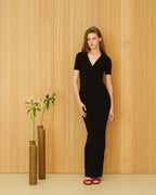 Fine Cotton Open-Back Dress
