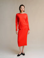 Maglione Extra Fine Merino Wool Boatneck (3D-Knit) - Nibe Clothing