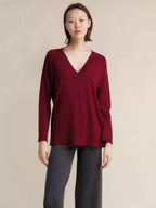 Extra Fine Merino V Neck Maxi Sweater