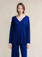 Extra Fine Merino V Neck Maxi Sweater