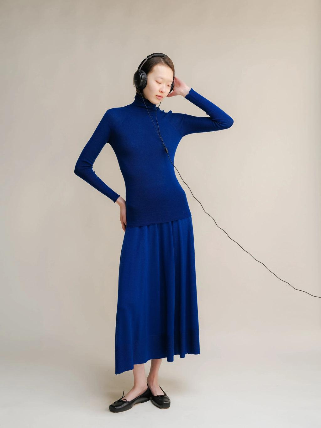 Gonna Extra Fine Merino Wool A-Line (3D-Knit) - Nibe Clothing