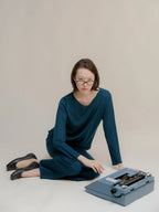 Maglione Extra Fine Merino Wool Boatneck (3D-Knit) - Nibe Clothing