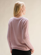 Maglione a V in misto cashmere (3D-Knit)