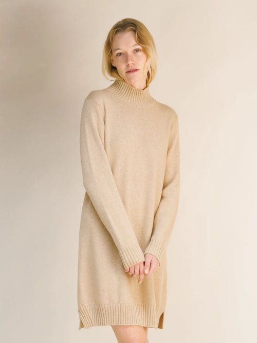 Abito midi Cashmere Mix High Neck - Nibe Clothing
