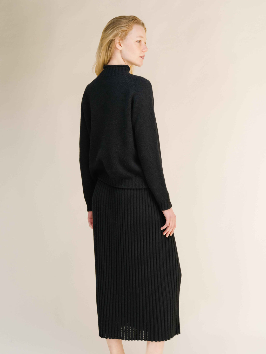 Cashmere Mix Cable "Ricciolo" Sweater (3D-Knit)
