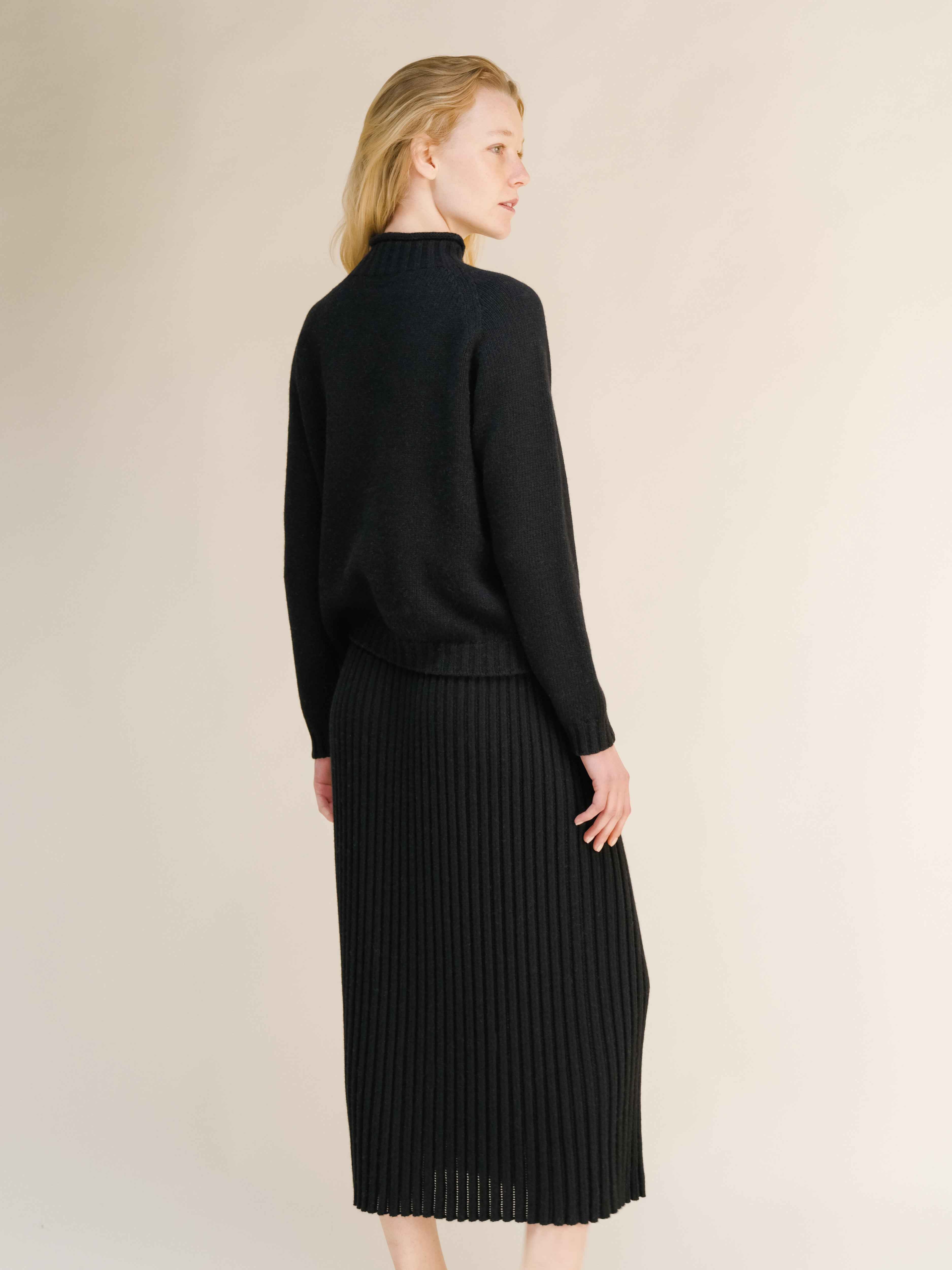 Cashmere Mix Cable "Ricciolo" Sweater (3D-Knit)