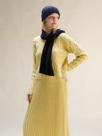 Cashmere Mix Ribbed Beanie