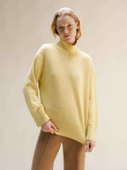 Cashmere Mix Long Turtleneck Sweater