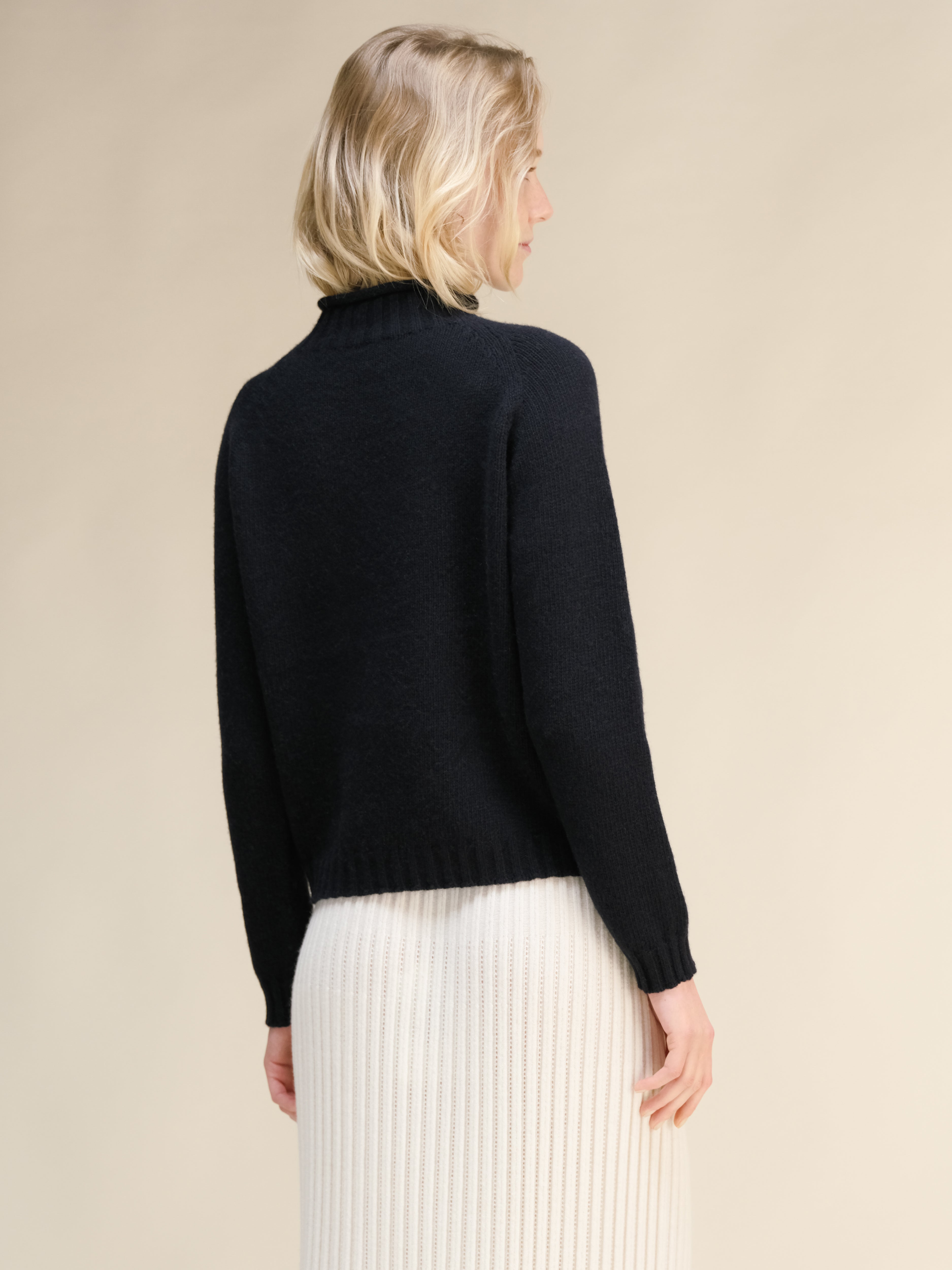 Maglione a trecce “Ricciolo” in misto cashmere (3D-Knit)